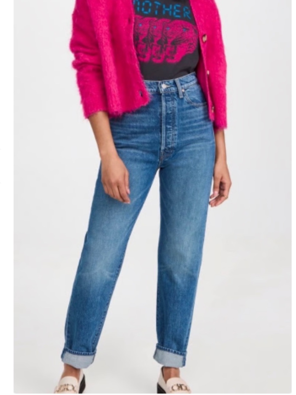 MOTHER The Tune Up Hover Cuff Jeans
